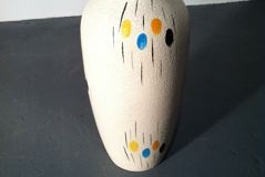 OriginalCompulsiveDesign-1940s West German Pottery Vase Original Compulsive Design