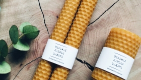 Beeswax Candles hand-rolled candles