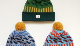 Liadain Aiken Jacquard Patterned Hats Lambs wool