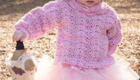 pink fluff hat