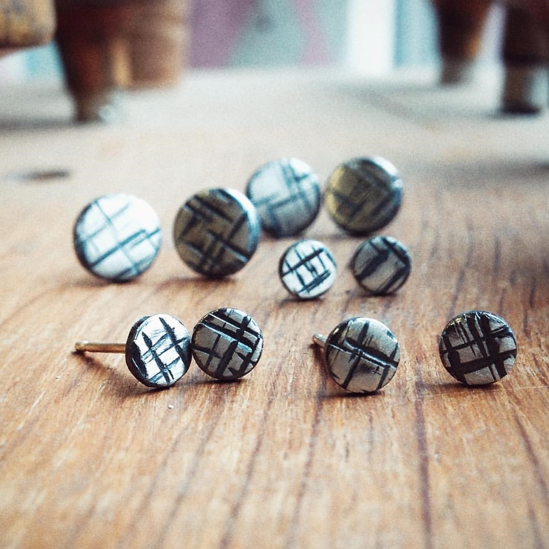 Lots of stud earrings