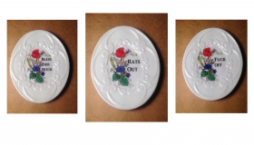 merch floral plates