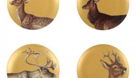 +k+set+golden+deer+plates