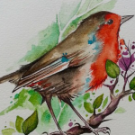 Louise Flynn Art stall at the Dublin Flea Christmas Market