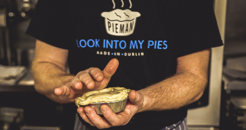 pieman stall Dublin Flea Christmas MArket 2018 wk1