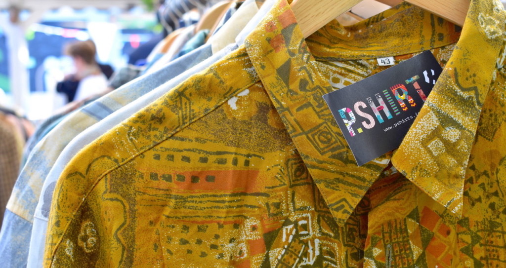 P.Shirts stall Dublin Flea Christmas Market 2018.