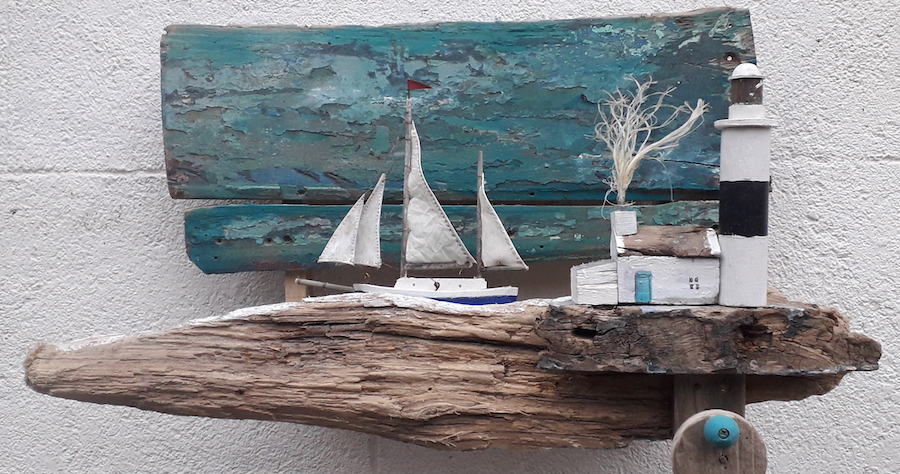 John Dunn Automata stall at the Dublin Flea Christmas Market 2018 The Rolling Wave